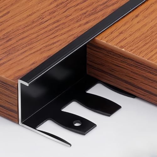 NuoNxuo 3pcs 長さ90cm 見切り材 床 U字型 フロアトランジションストリップ コーナーガード 内径8.5mm 〜 18.5mm 曲げ可能 金属 エッジストリップ バスルーム キッチン 玄関 完璧な過渡エリア保護 モールディング(B,内径15