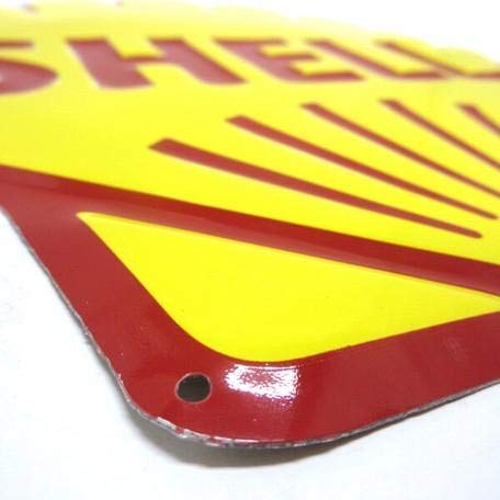 Amazon.co.jp: ダイカット エンボスメタルサイン BIG SHELL 壁の