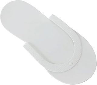 ForPro Professional Collection Comfy Pedi Slippers, Disposable Foam Pedicure Slippers for Nail Salons and Spas, Individually-Wrapped, 12-Pair