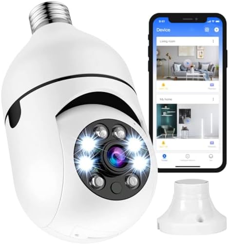 Câmera Segurança Lâmpada Ip Wifi 360° Full HD Yoosee Inteligente ...
