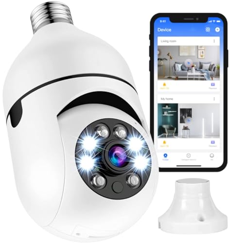 Câmera Segurança Lâmpada Ip Wifi 360° Full HD Yoosee Inteligente Prova D'água Giratória Visão Noturna Infravermelho Detecção de Movimentos 1080P HD Bivolt Premium