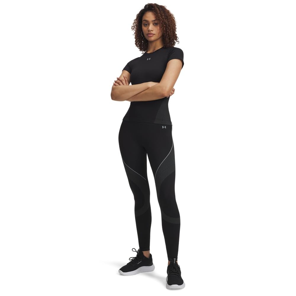 UNDER ARMOUR Womens Training Vanish Seamless Tights, Black, Size L, Women