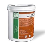 4 lbs Wet Refractory Mortar - 2700F Rated - High Temperature Air Setting Refractory Cement for Ceramic Fiber, Fire Brick, Furnace, Forge, Kiln, Chimney, Fireplace, Pizza Oven