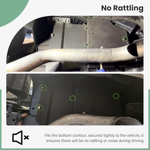 Image of Underbody Cavity Shield Cover Compatible with Ford Maverick 2022-2025 Accessories -Left Driver Side Rear Wheel mud Guard, mud Flap Full Coverage Protection