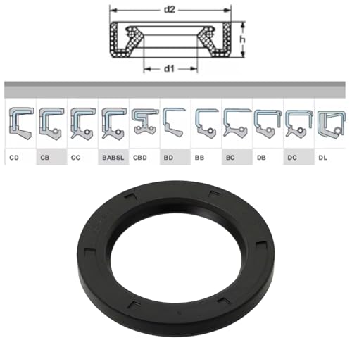 Joint à lèvre spy étanchéité double effet avec ressort caoutchouc nitrile NBR - 3