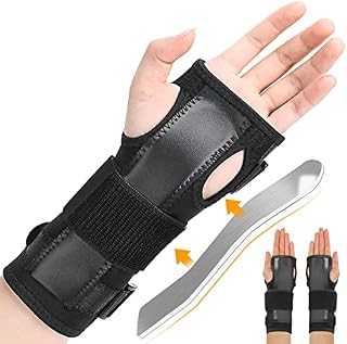 Wrist Supports, Universal Wrist Support Right Hand Left Hand, With Metal Strip Carpal Tunnel Wrist Splint for Both Hand & Wrist Brace, Day Night Wrist Supports for Joint Pain