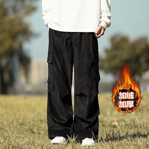 Mens Baggy Cargo Pants Loose Fit Wide Leg Parachute Pants Fashion Lightweight Y2K Pants Streetwear with Pockets2