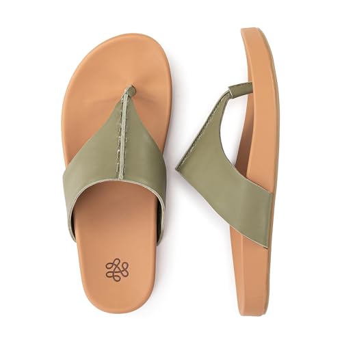Image of The Sak Everly Slide Sandal - Women's Flat Fashion Slides with Soft Cushion Sole - Beach Slip On Sandals For Everyday
