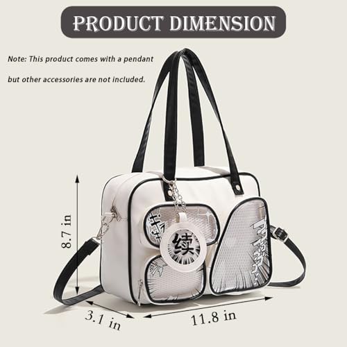 Ita Bag Pin Display Shoulder Bag for Women Japanese Crossbody y2k Handbag with Pendant2