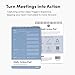 BestSelf Co. Daily Action Pad 60 Sheets – 120 GSM Paper, Ring-Bound Work Planner & To-Do List Notepad | Daily Planner for Productivity | Hourly Schedule, Task Checklist & Tomorrow’s Plan