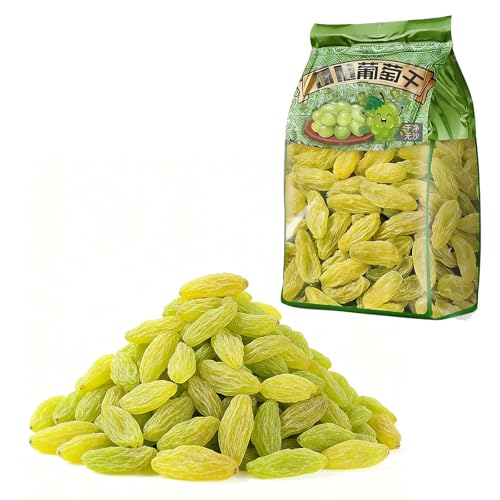 500 G De Pasas Verdes Suaves - Snack Frutas Secas Listo For Comer For Hornear, Avena Y Yogur, Sin Azúcar Añadido, Bolsa Resellable