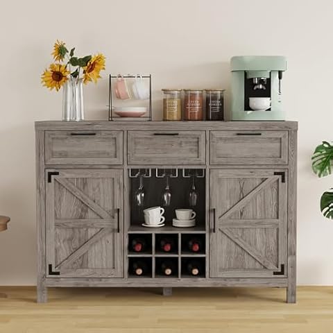 JoanKaren Farmhouse Buffet Cabinet Cover