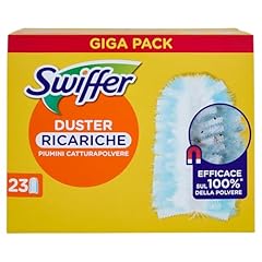 Swiffer Duster Plumeau Ricariche, 23 unità, cattura e trattiene 3 x più polvere e capelli di uno spolverino tradizionale, pulisce senza spargere la polvere, manico venduto separatamente