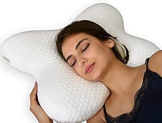ACTUR Memory Foam Pillow. Butterfly Design Ergonomic Pillow for Side Sleepers and Stomach Sleeper Pillows.orthopedic Pillow for Sleeping. Neck Pillow For Neck Pain. Cervical Pillow 57x45x13 Cm.