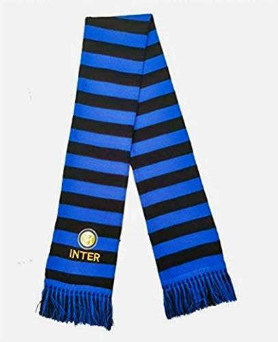 Cachecol oficial duplo, tubular e com design listrado do clube de futebol F.C. Internazionale