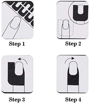 Disposable Peel Off Sticker Tape, Nail Protector for Nail Art Painting, Gradients, Stamping, French Design (10 Pieces x 10 Sheets)