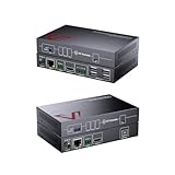 AV Access 8K KVM HDMI Extender Over CAT6/7, 328ft HDBaseT Extender with 4 USB 2.0 Ports, 8K@60Hz 4:2:0, 4K@120Hz, EDID, HDCP 2.3, Audio Extraction, Zero-Latency, RS232, One-Way PoC, Plug & Play