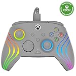 Turtle Beach Afterglow Wave Wired RGB Gaming Controller - Licensed for Xbox Series X|S, Xbox One & Windows PCs - Mappable Buttons, Hall-Effect Hair Triggers, Companion App - Grey