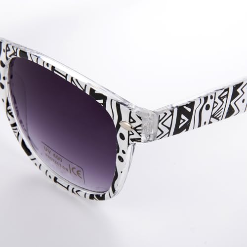 Classic Palm Print Sunglasses for Men, Lightweight Resin Frame and PC Lens for Outdoor Activities4