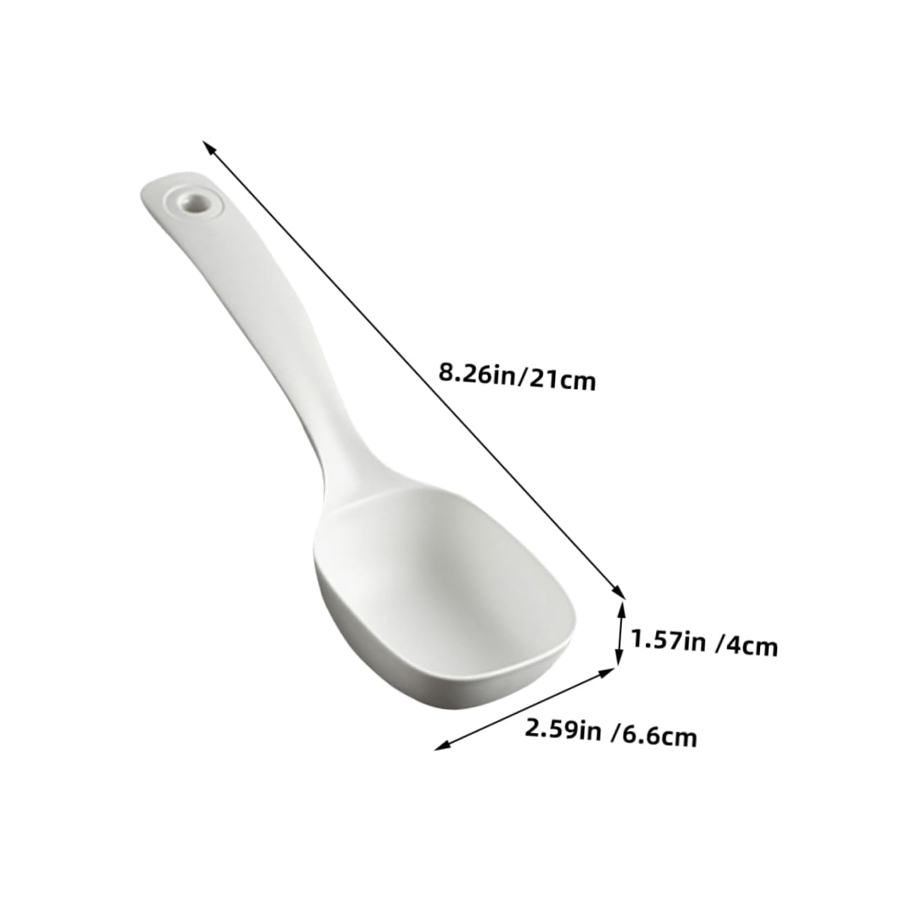 Alipis 15 Pz cucchiaio cucina cucine maniglione kitchen farinata Cuociriso mestolo per il porridge mestolo da minestra domestico da ristorante mestoli per servire pp bianca