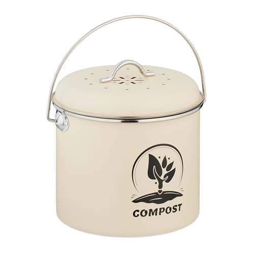 Seau à compost Relaxdays sans odeur pour stocker vos biodéchets