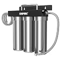 ICEPURE 3-Stage Under Sink Water Filter System, Stainless Steel Ultra Filtration Water Purifier, High Flow Long Lasting Filter, Direct Connect Drinking Water Filtration System for Kitchen