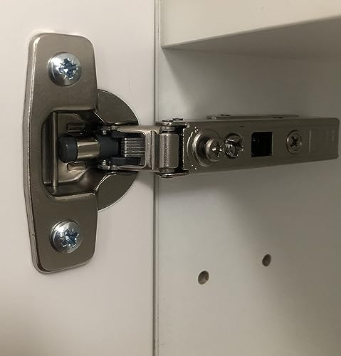 NELI Set of 2 hinges with soft close (new) suitable for Metod (like UTRUSTA hinges) with 2 hinges and 8 mounting screws
