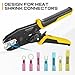 GRENPRO Wire Crimper Tool for Insulated Electrical Wire Connectors, AWG22-10 Terminal Crimper Pliers, Yellow Black Handle Crimping Tool