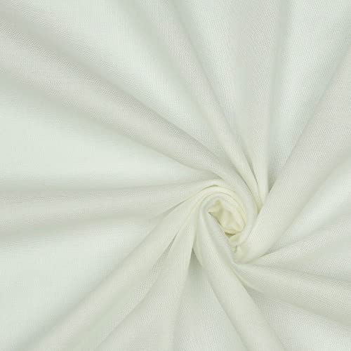 Tissu double gaze anti-transpiration en mousseline douce blanche 10 m ete frais