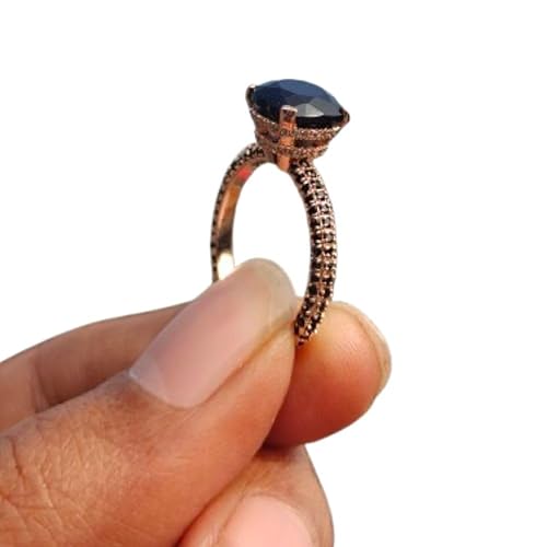 SilverDia 2 Ct Cushion Cut Black onyx Diamond Double Hidden Halo Engagement Ring Half Eternity Delicate Pave Ring For Women 14K Gold Finish 925