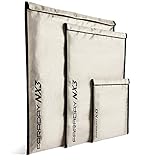 FARADAY DEFENSE 3 pc Medium Kit NX3 Triple Layer Cyber Fabric Faraday Bag Sleeves Pouch Signal...