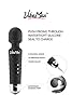 Rechargeable Handheld Personal Wand Massager by VibeMax: Wireless & Waterproof - Powerful Multi Speed Vibration - Whisper Quiet - Cordless - Mini - Black #3