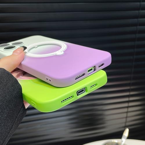 Coque silicone iPhone 12 Pro compatible charge sans fil avec support pliable intégré - 4