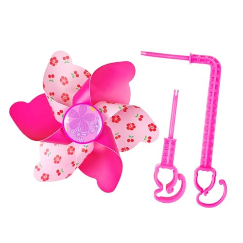 Baoblaze Molinillo de viento para bicicleta infantil, molino de viento para niños, manillar de bicicleta para niños, flor pinwheel, decoración para todas las bicicletas, scooters, triciclos, ruedas,