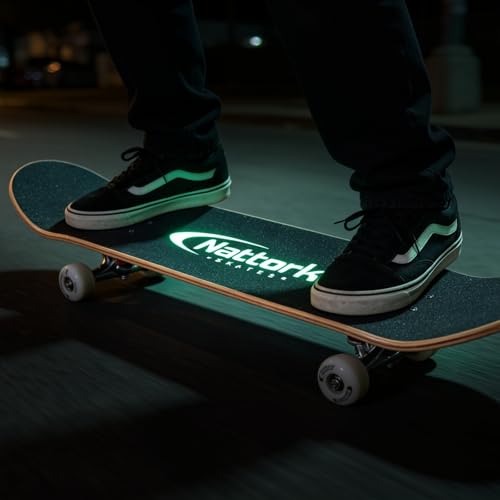 Image of Nattork Skateboards 31 Inch Complete Skateboard Wood 9 Layer Canadian Maple Trick Skate Boards for Boys Girls Youth Teens Beginner