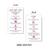 Lash Lift + Tint Aftercare Instruction Cards | 50 Pack | 2 x 3.5 inches Business Card Size | Eyelash Lift and Tint Kit at home diy aftercare supplies | White with Pink Icon Design