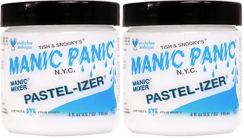 Manic Panic Paste/Blender Cream, pasta capilar semipermanente vegana y libre de crueldad animal, para colores de cabello más claros, 118 ml (Paquete de 2)