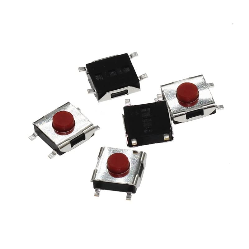 Micro Switch 1000pcs 6 * 6 * 3.1 mm SMD Switch 4 Pin Touch Micro Switch Push Button Switches Red SMD Tact Switch 6x6x3.1mm Switches disponible en Yaxa Peru