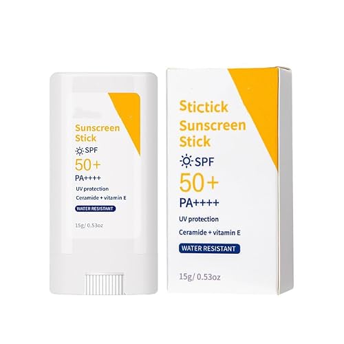 Sonnenschutz Stick, SPF 50+ PA++++, Wasserfest, mit Ceramide und Vitamin E, 15g