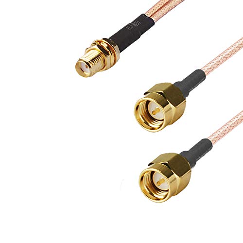 Cable conector SMA hembra a dual SMA macho y adaptadores TS9 miniatura 4