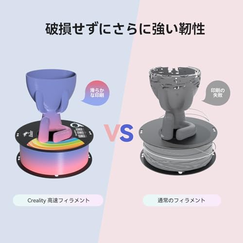 Image of Creality 3D Printer PLA+ Filament 1.75mm Grey, 1kg Spool (2.2lbs), Accuracy + /- 0.02mm, Strong Toughness, Vacuum Packaging, Environment Friendly