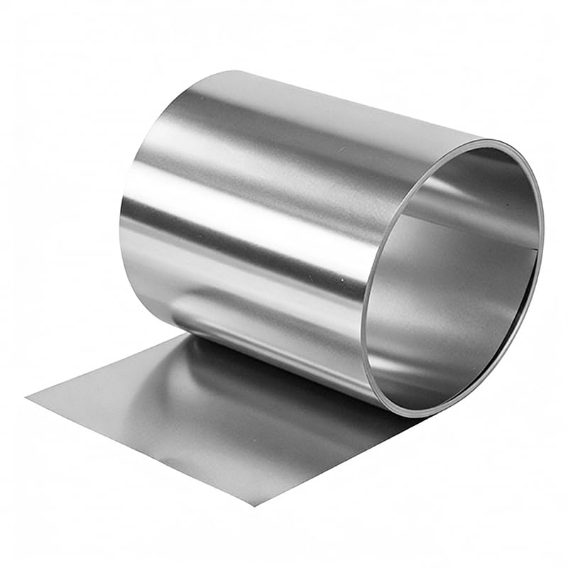 Foil Roll 1 Pcs 304 Stainless Steel,Size 1000mm × 200mm × 0.1mm | Ultra-thin Metal Sheet, Uniform Texture and Corrosion Resistance, Suitable for Handmade Production and Electronic Device Use
