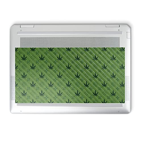 Image of MightySkins Carbon Fiber Skin Compatible with HP Spectre x360 14 inch (2022) Full Wrap Kit - CBD Green | Protective, Durable Textured Carbon Fiber Finish | Easy to Apply | Made in The USA