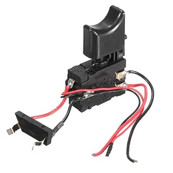 Generic 16A DC 7.2-24V Electric Drill Dustproof Speed Control Push Button Switch