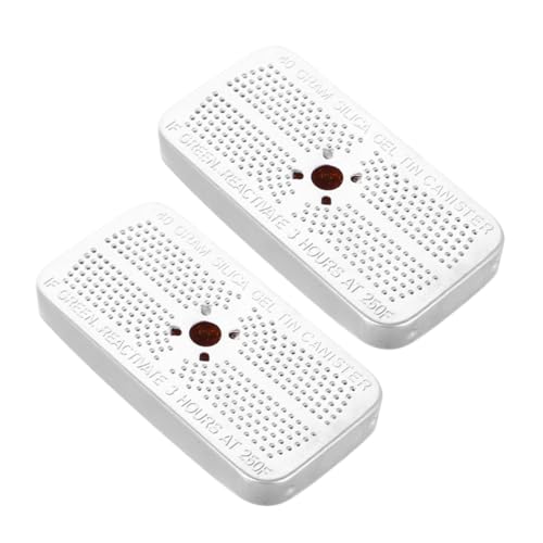 KICHOUSE 2 Piezas desecante bolsas absorbentes bolsas de dormitorio bolsas deshumidificadoras perlas de sílice absorbentes de humedad para almacenamiento paquetes de secado Acero inoxidable