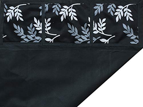 Image of Fridge Cover For Top (21 X 39 Inches) (Black Leaf)