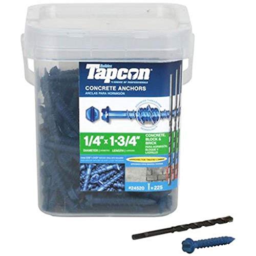 Itw brands 24520 225pk 1/4x1.75 anchor