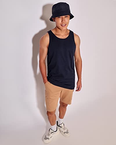Image of Bewakoof Men's Solid 100% Cotton Vest- Regular Fit, Round Neck, Sleeveless