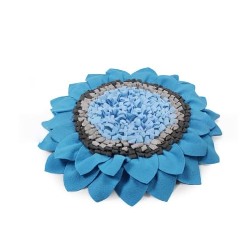 BtcFu 犬ノーズワークマット - スナッフルマット 早食い防止 マット嗅覚訓練 パズルは自然な採餌スキルを奨励し 食いちぎる対策 運動不足 ストレス解消 (ブルー)