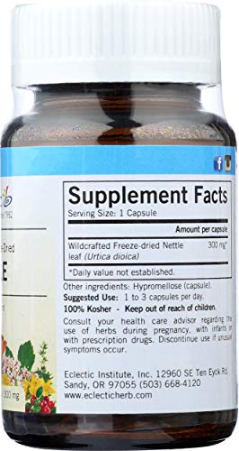 Eclectic Nettles Leaf Freeze Dried Vegetables With Glass, Blue, 50 Count #TOP6